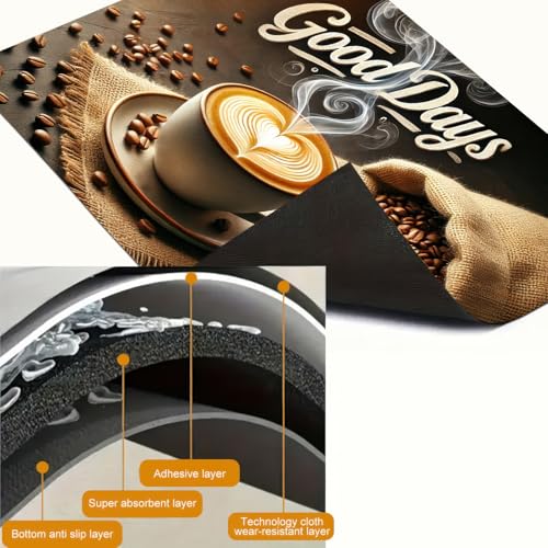 Image of HOMETITUTE Good Days Stove Top Cover 28x20 Diatomite Coffee Bar Mat | Electric stove decoration