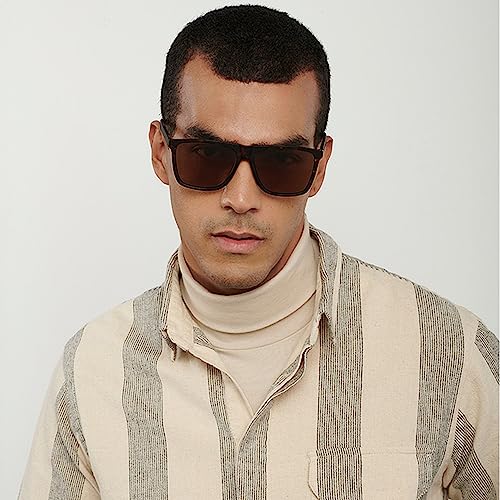 VINCENT CHASE EYEWEAR Unisex Square Polarization Sunglasses (Brown_L) - Image 5