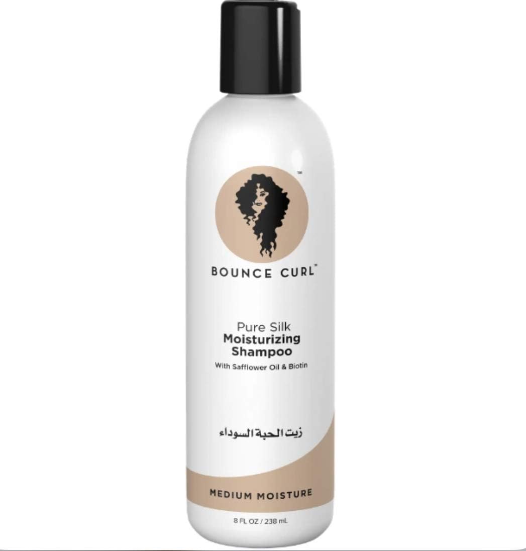 Bounce Curl Pure Silk Moisturising Shampoo Curly Hair Shampoo Sulphate Free 8 oz 238 ml