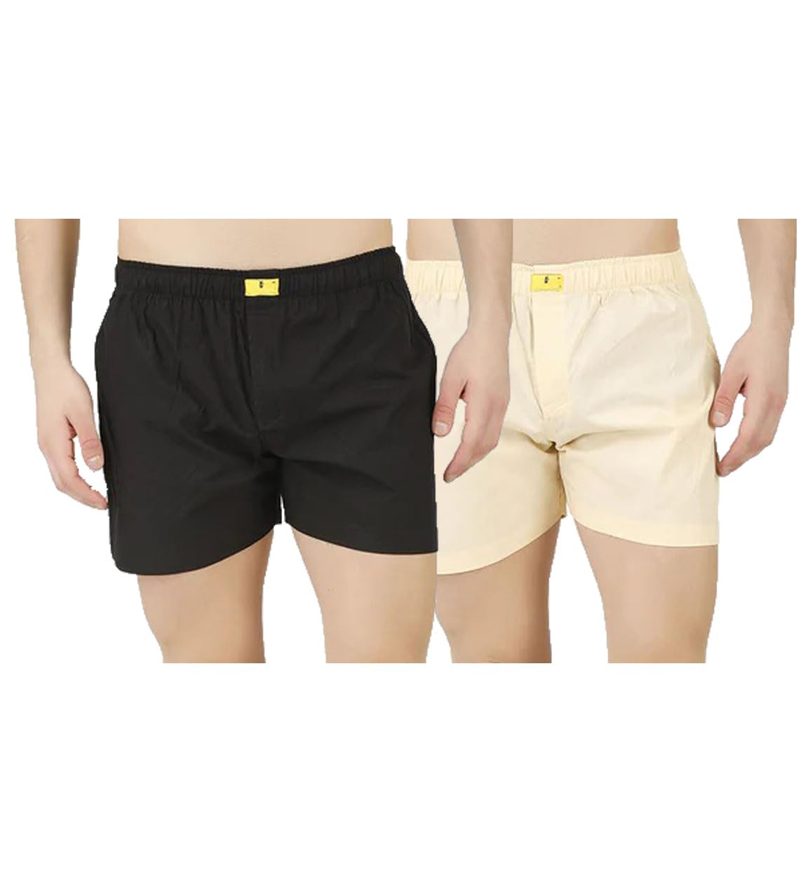 100% Cotton Boxer Inner Shorts for Men- Soft Durable Regularfit Solid Multicolor with - Casual Home Wear-image-2