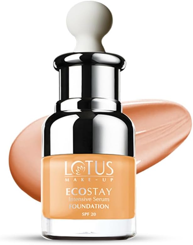 Lotus Herbals Sheer Sheer All Skin Make-Up Ecostay Intensive Serum Foundation, Ivory, 20 Ml