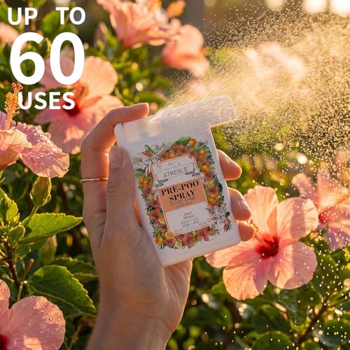 Image of Travel Size Toilet Spray 4-Pack, Travel Essentials Toiletries, Pocket Size Pre-Poo Spray, Bathroom Odor Deodorizer, Up to 240 Uses, 4 Refreshing Scents
