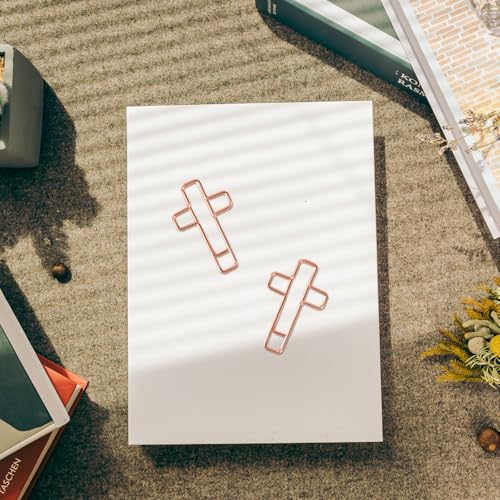 Marque Pages Chrétiens en Forme de Croix Contre la Perte de Page