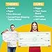 Giant Check | 36x16 Dry Erase Big Check for Presentations - Oversized Fake Check Award