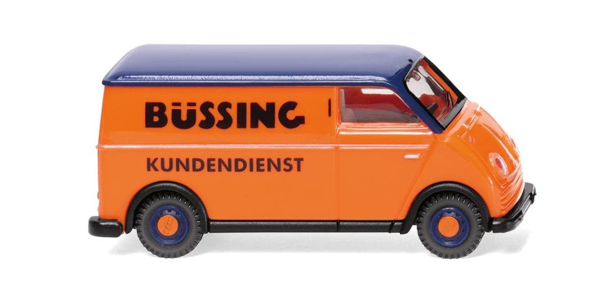Wiking 033404 DKW Speedvan Box Bussing Kundendienst 1955-62, Orange