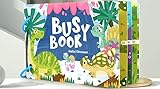Generisch Busy Book Lernbuch für Kinder mit 10 Themen, Vorschulbildung Englisch Dinosaur Geschenk Feinmotorik