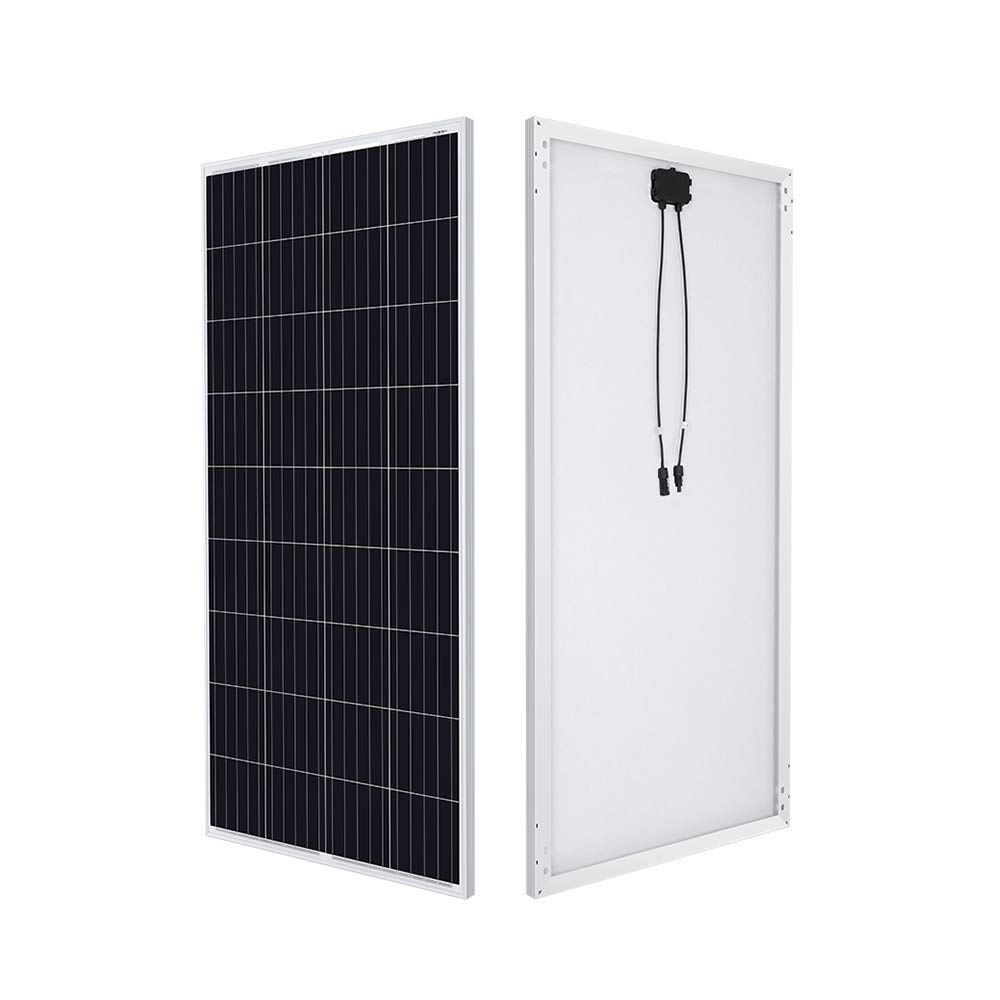 HQST 190W 12V Monocrystalline Solar Panel w Solar Connectors High Efficiency Module PV Power for Battery Charging Boat, Ca...