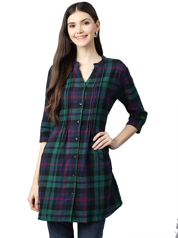 Bazar Women's Plaid Check Print Tunic (OFTNT-012) - Review, Price and Buying Guide