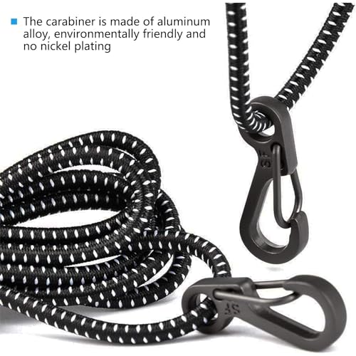 Foto von YEYIT 40 Stück Karabiner Schlüsselanhänger Karabinerhaken Klein Carabiner Clip Mini Karabiner Set Schlüsselanhänger Haken Kletterhaken Für Klettern Wandern Outdoor-Reisen Etc.