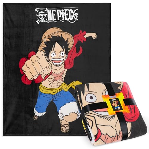 One Piece Fleece Throw Blanket Soft Cozy Anime Blanket...