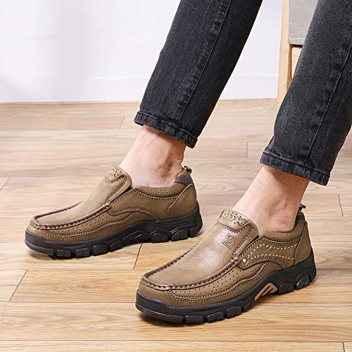 CAMEL CROWN Mens Loafers Slip On Loafer Leather Casual Walking Shoes Comfortable for Work Office Dress Outdoor - Thumbnail 2