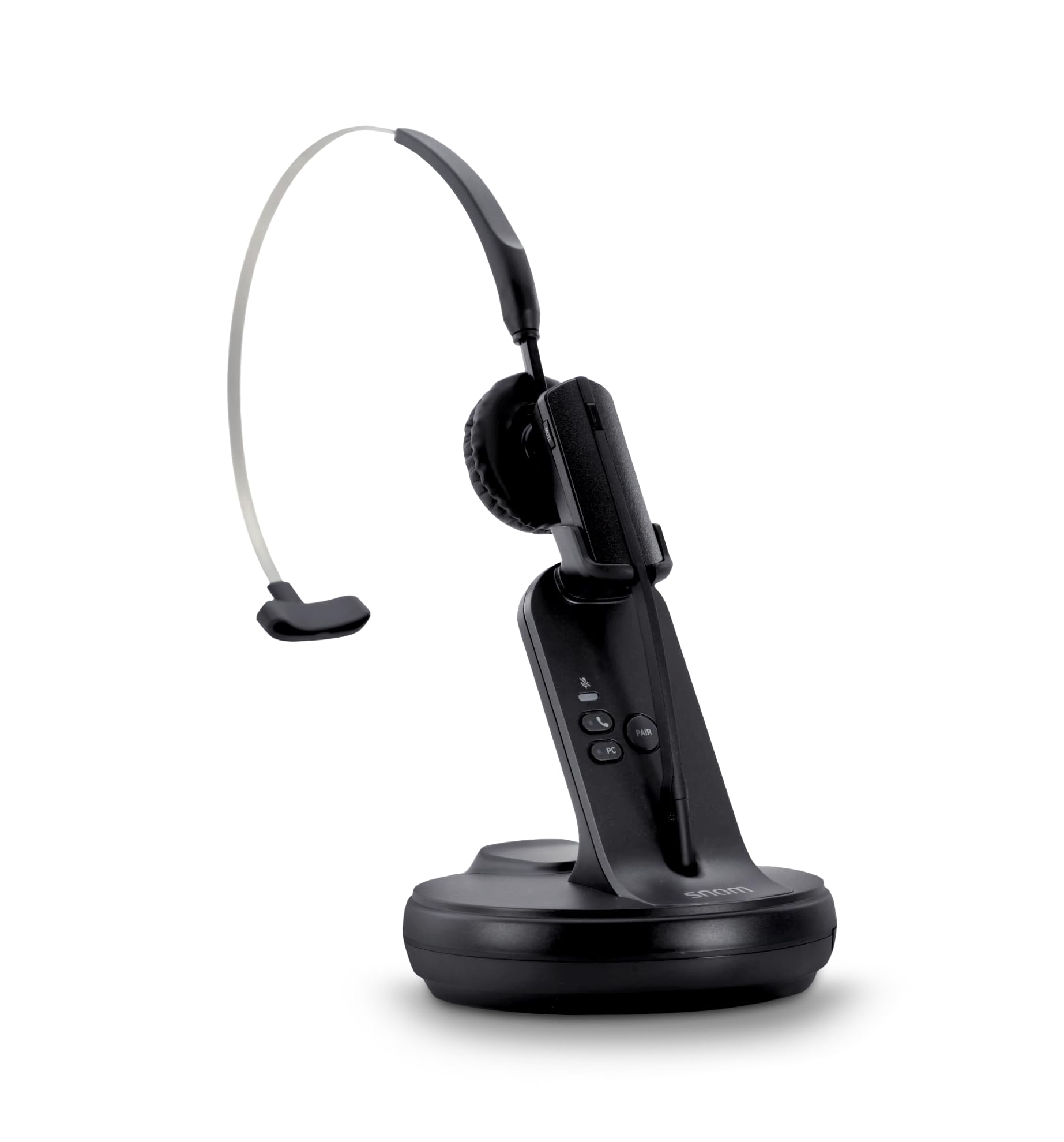 Snom A170C DECT-Headset, BT 5.3, ANC, Hot-Swap Akku, Kabellos, Schwarz, 25m Reichweite, VoIP
