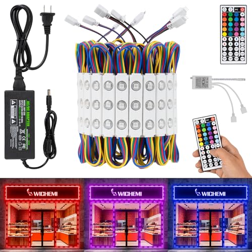 Image of WICHEMI Storefront LED Lights for Business Window Lights LED Modules 40FT