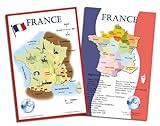 French Language School Poster Set - Maps of France, Wall Charts for Classroom and Playroom