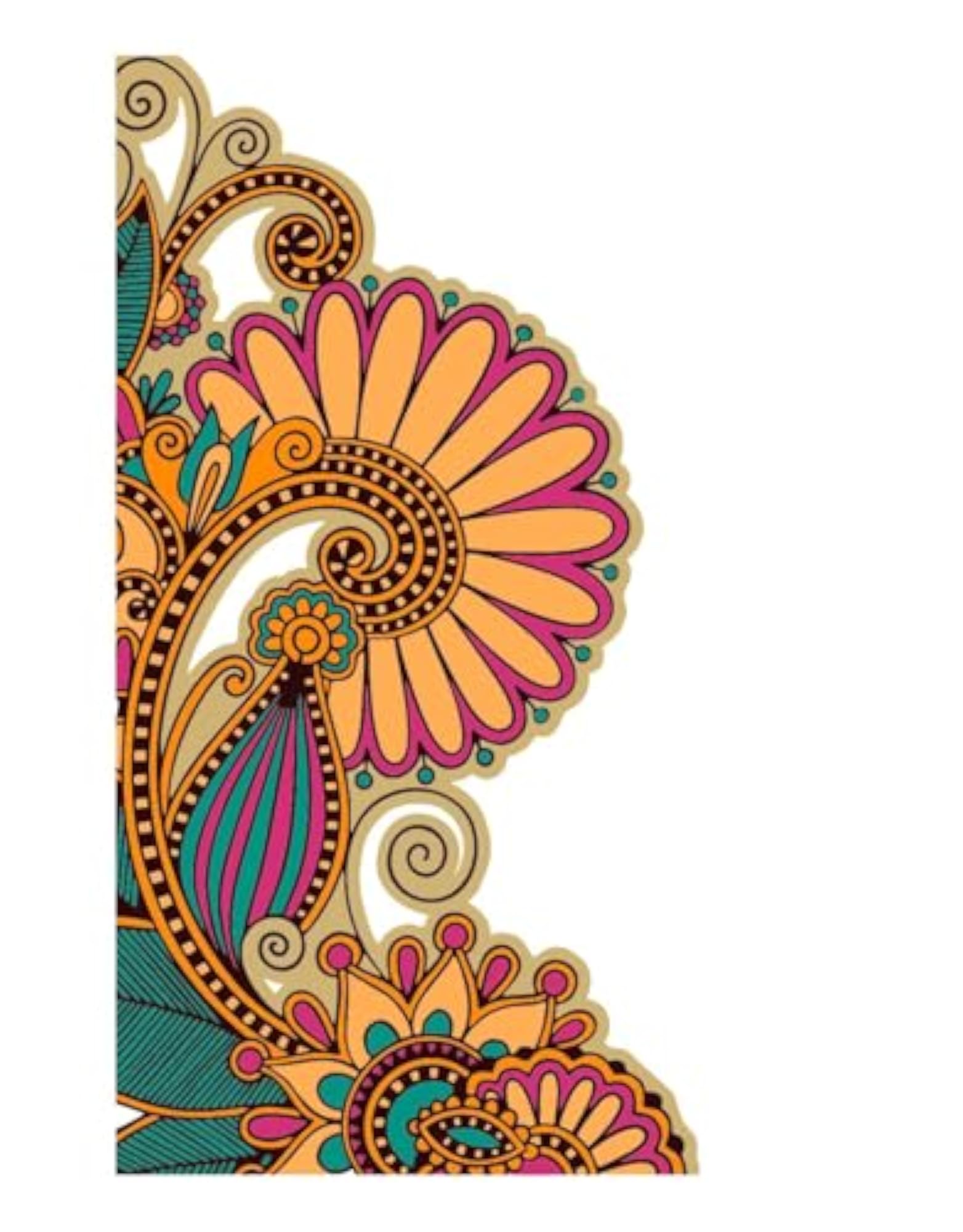 Door Design Madhubani Wall Sticker & Decal