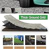 2 Thick Permeable Pavers Grass Grid for Driveway, Geo Ground Grid for Parking Pad, 3ft/ 5ft/ 10ft/ 15ft/ 20ft/25ft/ 30ft Paver System, Garage Walkway Parking Ground Stabilization Grid(4x6 m/1