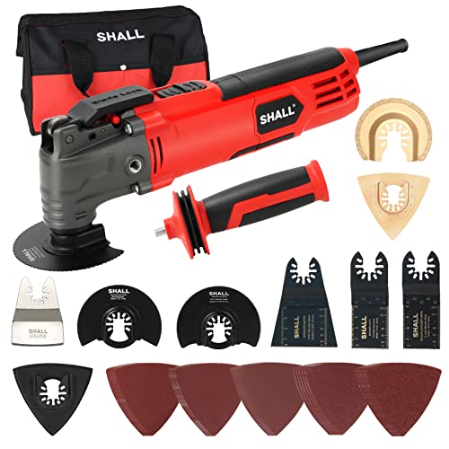 SHALL Oscillating Tool, 500W Oscillating Multitool Kit with 5