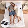 Bearhug Electric Heated Mattress Pads King Size Dual Controllers 78”×80” Waterproof Bed Warmer 21” Deep Pocket 10 Heat Settings 12-Hour Timer Machine Washable White