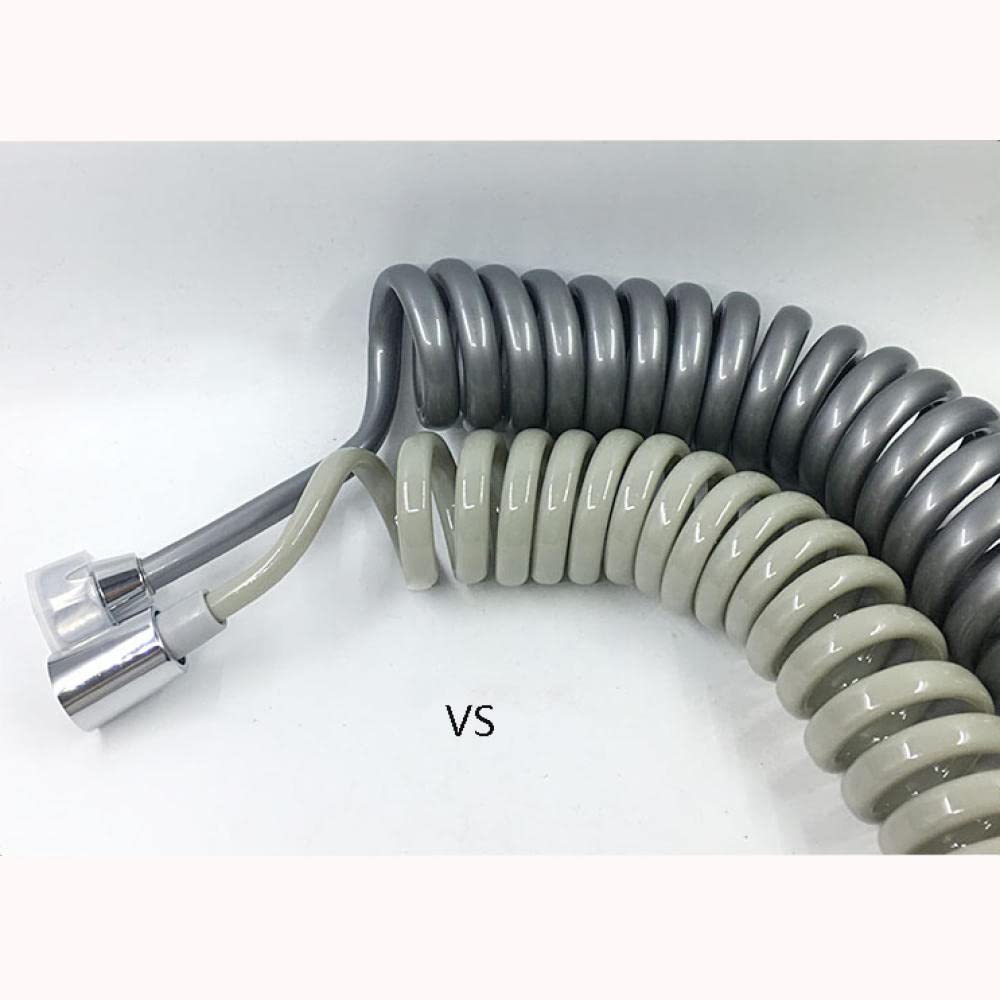 manguera ducha bidet manguera ducha 3 metros manguera ducha gris tubo ducha extensible Manguera de ducha flexible Anti-torsión para bidé de baño (gris)-3m