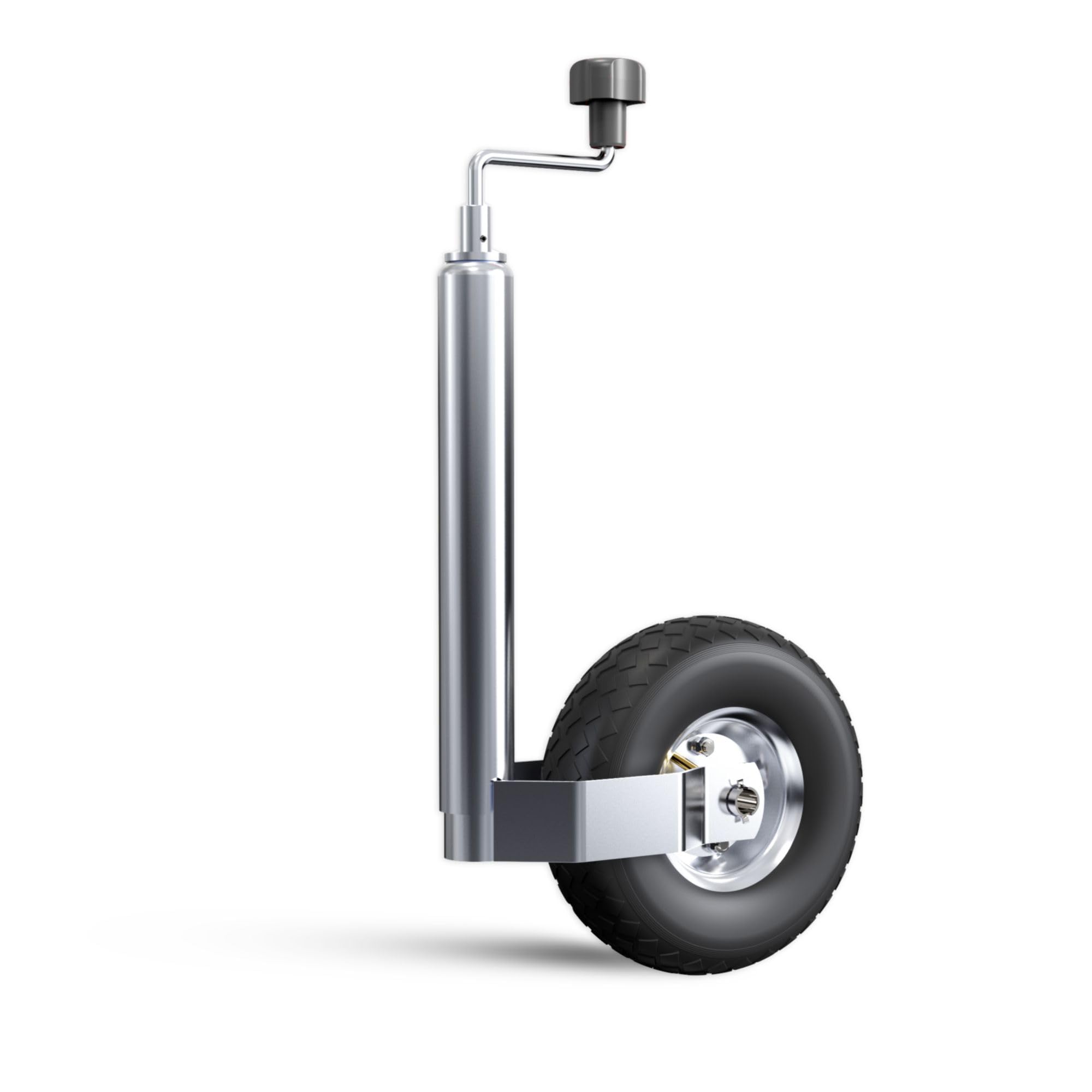 Cartrend 80144 koło podporowe do przyczepy, ocynkowane, 48 mm, opony pneumatyczne