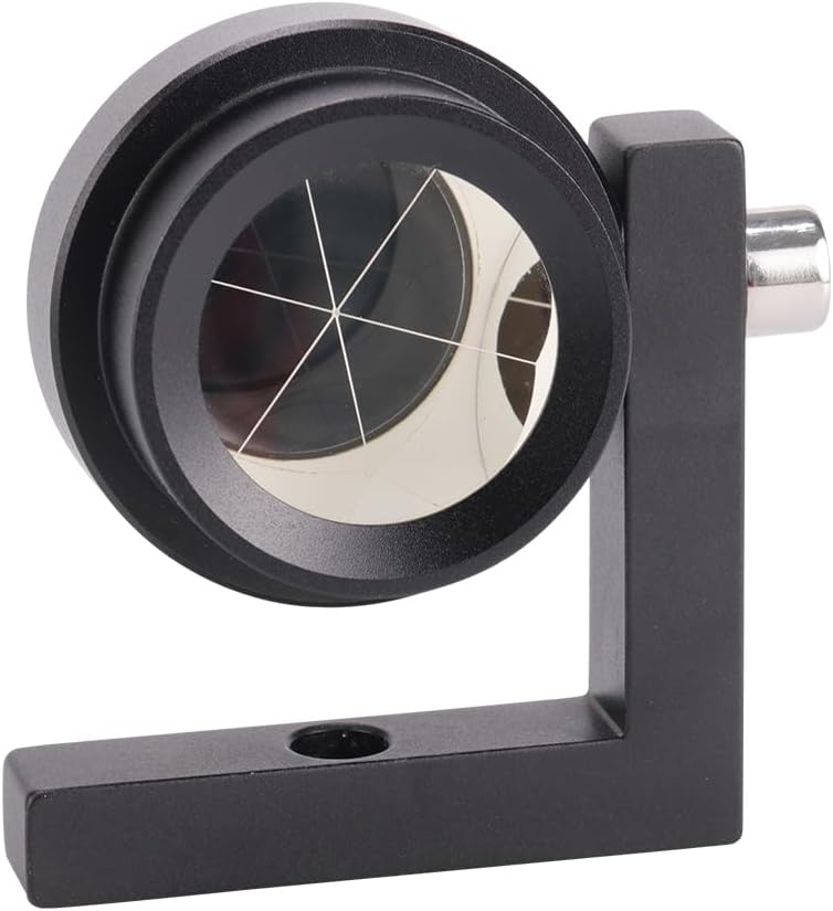 Mini Surveying Prism with 3~4'' accuracy, 90 Degree Prism Right Angle Prism L Bar Silver-Coated Mini Prism Total Station Prism MP110 For Total Stations (MT110B)