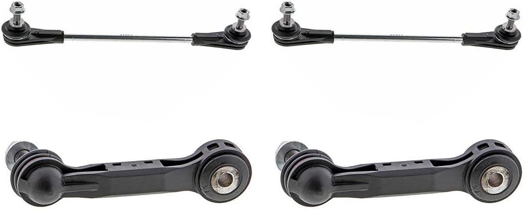 4x Front Rear Sway Bar Link Kit - Front Sway Bar End Links Automotive Replacement Sway Bar Link Kits Compatible with Mini Cooper 2014 Compatible with Mini Cooper 2015