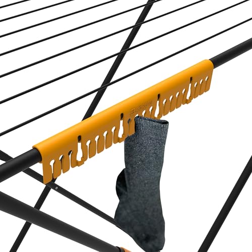 Miniatura 5 de Rörets Tendedero De Nivel Alas Bloqueables Bloqueo De Seguridad 52 X 176 X 96 Cm 20 M De Superficie De Secado Diseño Y Calidad De La Marca Más Fuerte De Suecia, Para Ropa Negro