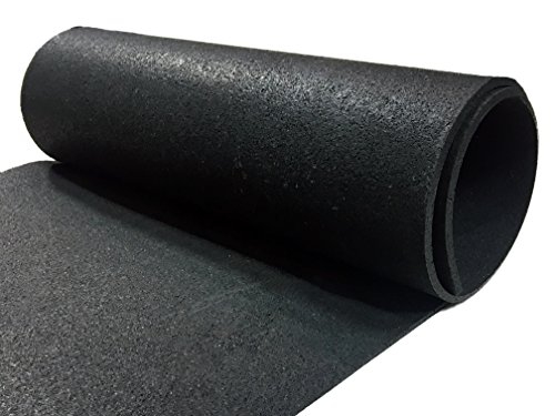 Portico Systems E62041020 Elements Rubber Roll, 4'x10', Epdm-Rubber, 0.25" Thickness, Black