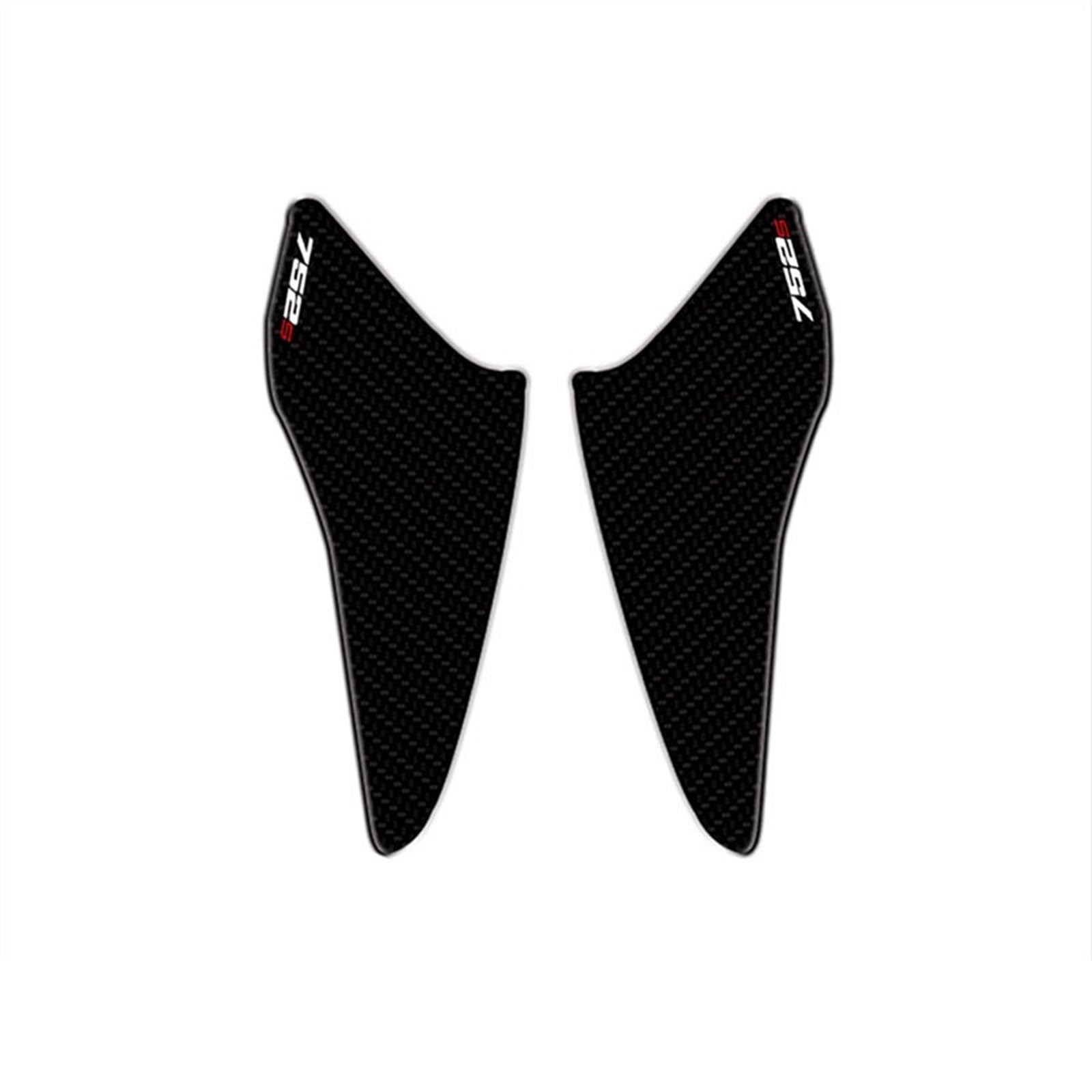 Protezione adesiva Moto Rilievo Del Carro Armato Carburante Della Protezione Decalcomania Caso In Fibra Di Carbonio Per Benelli 752 S(Black 5)