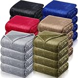 Toulite 24 Pcs Bulk Flannel Fleece Blankets 50 x...