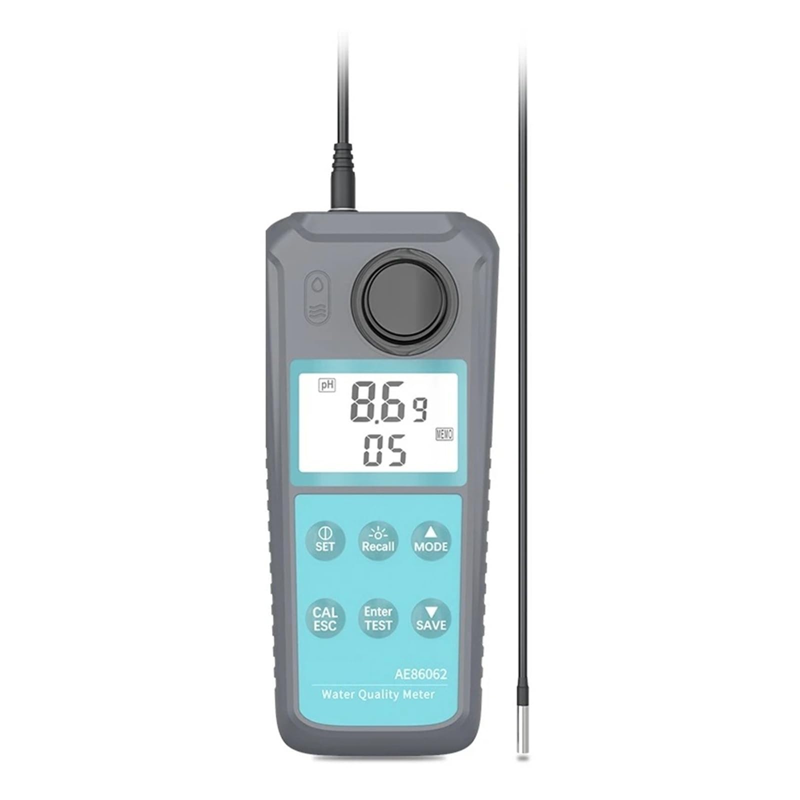 AE86062 Cyfrowy Miernik Jakości Wody 4,0-10,0 Tester PH ± 0,2 Podświetlany wyświetlacz