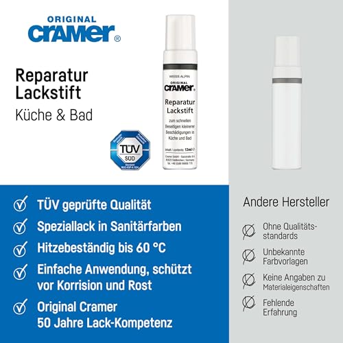 Cramer repStick Jasmin matt - Reparaturlack für Keramik, Emaille & Acryl – Ansicht 5
