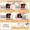 7-in-1 Thermal Laminator Machine 11X17 with 20 Letter Size Laminating Sheets,13inch Laminater for A3/A4/A6, Hot&Cold 2 Roller Lamination for Office Home School Teacher Use,Paper Cutter, Corner Rounder