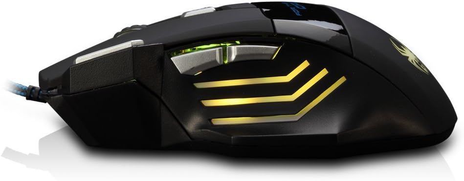 Zelotes 5500 DPI 7 Button LED Optical USB Wired Gaming Mouse Mice for Pro Gamer