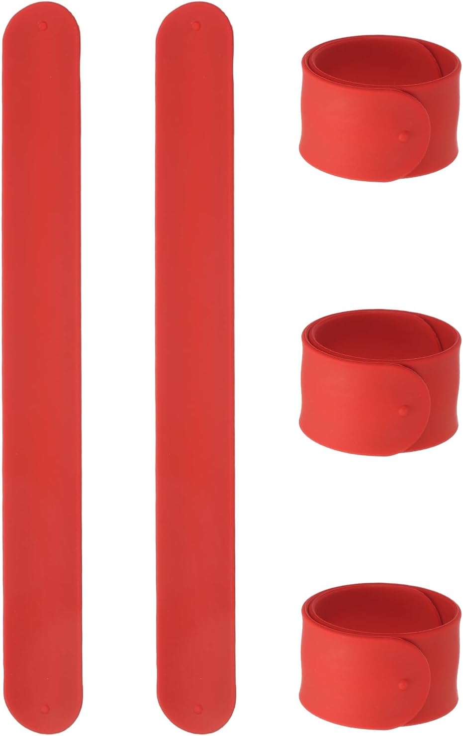 uxcell Silicone Slap Bracelets Bulk Snap Wristbands Bracelets