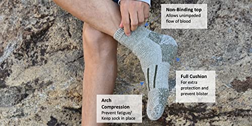 Bylionheart Men And Women Thic For Warm And Cold Hiking Micro Thermal Merino Wool Socks #TOP3