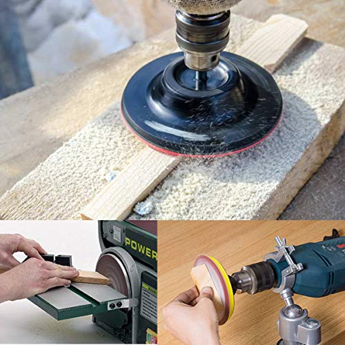 200PCS 3 inch Sanding Discs Hook Loop, VÉZAAR Orbital Sander Pad Headlight Restorations Sandpaper Backing Aluminum Oxide 80 100 180 240 600 800 1000 1200 2000 3000 Grit Assortments - Thumbnail 7