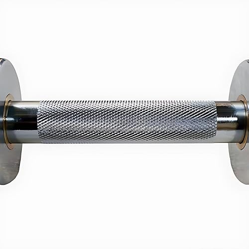 Miniatura 5 de Máxima resistencia asas de mancuernas olímpicas resistentes de 20 pulgadas, par de acero sólido para entrenamientos de gimnasio en casa de cuerpo