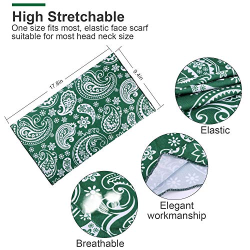 E-Accexpert 8 Pack Sun Uv Neck Gaiter Face Mask Neck Gator Absorbent Cool Seamless Scarf Headbands Bandanas Balaclavas Headwear Uv Tube For Face Mouth Dust Men Women Fishing Running Cycling Festivals Gifts #TOP3