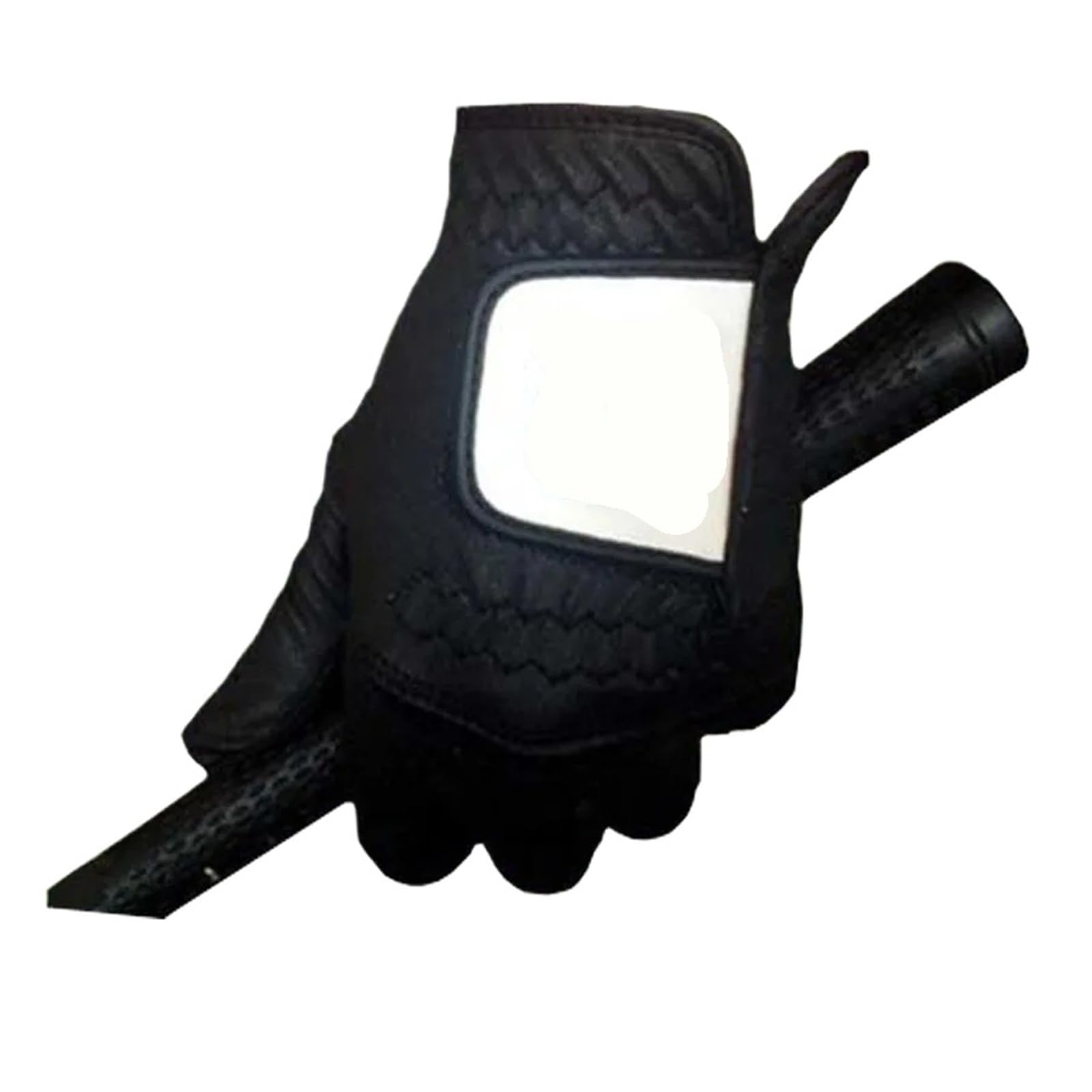 Générique Compatible avec 3 Gants de Golf Rain Grip for Hommes, Noir et Blanc, Main Gauche, Tous Temps, adaptés au Golfeur droitier