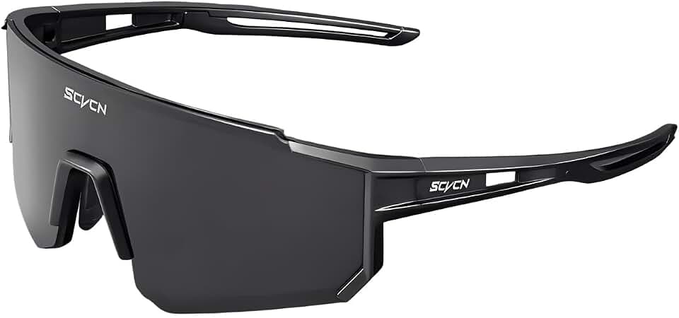 Óculos Esportivos Unissex para Ciclismo e Corrida com Antirreflexo Antirrisco e Proteção 400UV - SCVCN