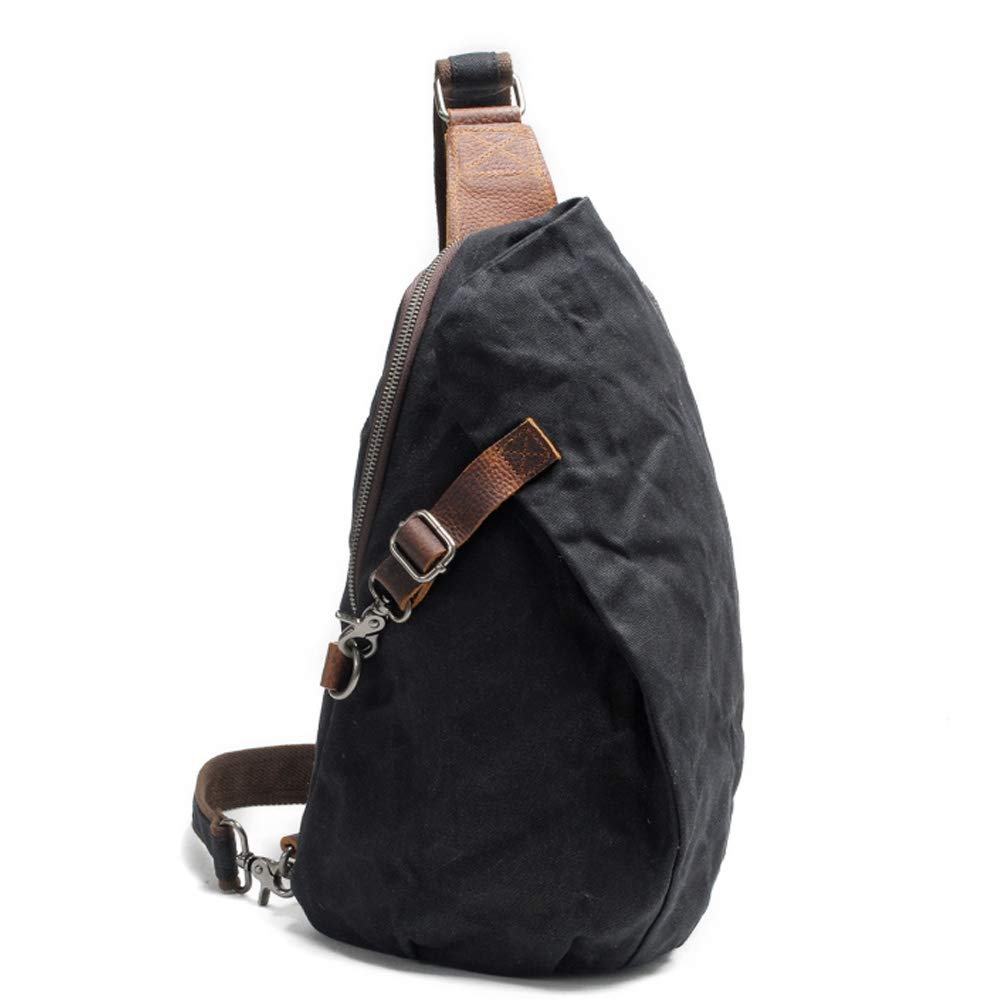 Mochila impermeable de lona encerada para hombre y mujer, color 04 #, tamaño size