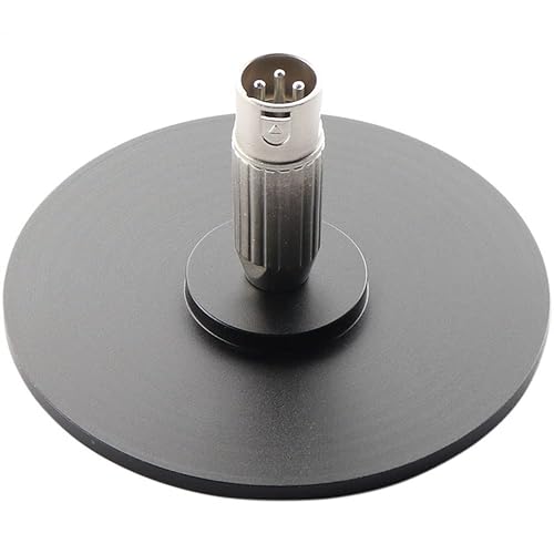 EBIEFLY 3XLR Connector Suction Cup Base Vacuum Parts Attachments Accessories for Vac-U-Lock Machine Adapter Gift(3 XLR Connector) 10cm Max Diameter - Black