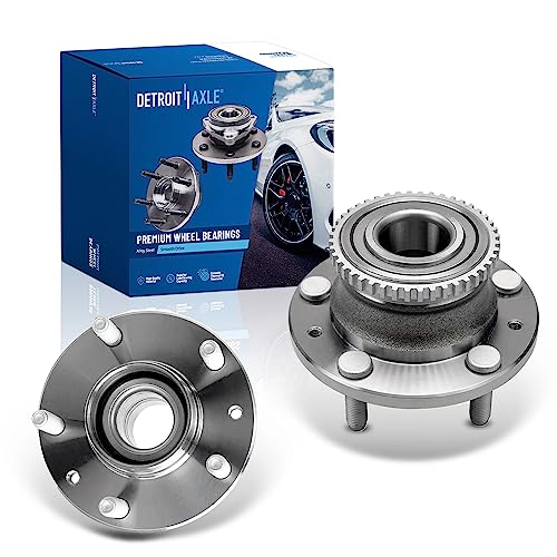 Image of Detroit Axle - Pair Wheel Bearing and Hubs Assembly for Mazda 929 1992-1995, MPV 1989-1998 w /ABS