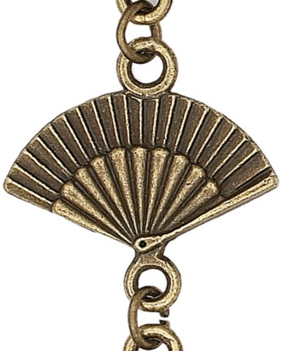 Blue Moon Orient Express Metal Connectors, 6/Pkg, Fan, Oxidized Gold