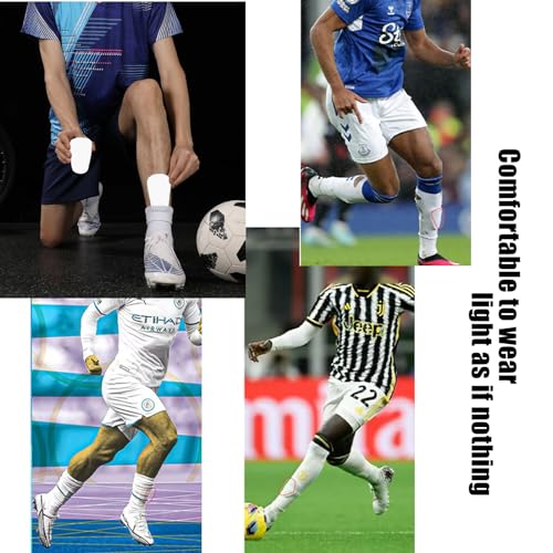 2 Pair Mini Pro Football Shin Pads, Professional Soccer Shin Guards Football Training Protector Low Leg Pads Soccer Leggings Plate Shin Guards - Image 7