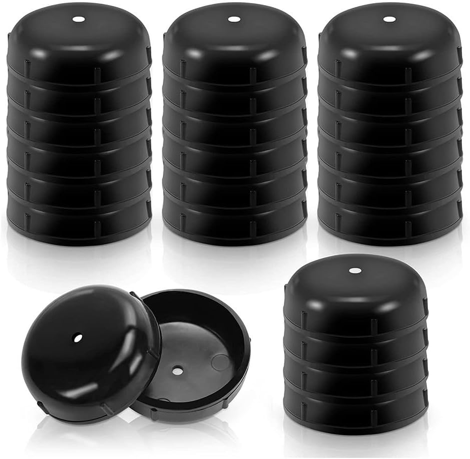 Wrought Iron Foot Black Inch Patio Furniture Leg Glides Outdoor Chair Floor Protectors Plastic Rust Prevention Inserts Garden Table Tips 32 Pack