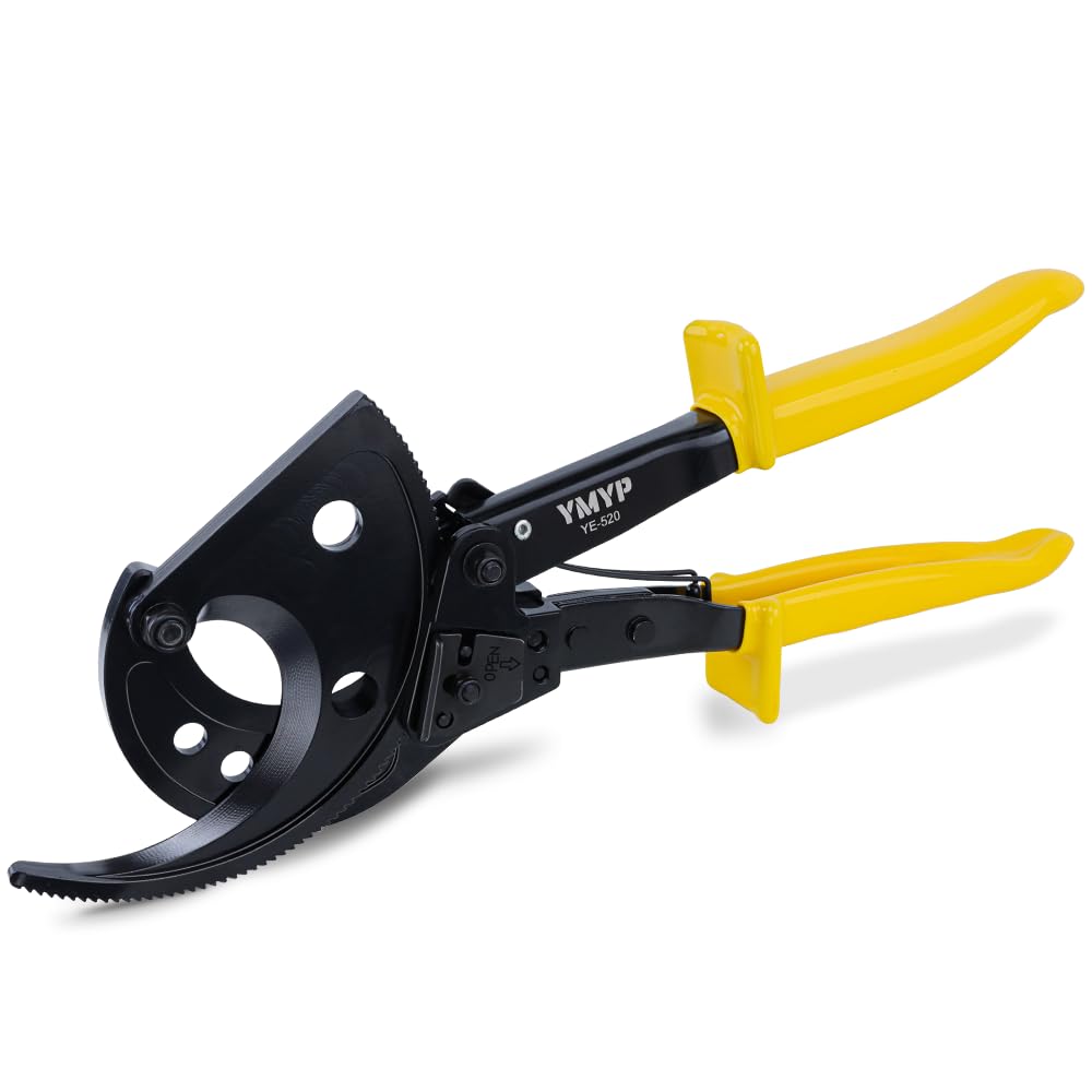 YMYP Ratchet Cable Wire Cutter Heavy Duty for Cutting Electrical Aluminum Copper and Multi-core Cables up to 400mm²(AWG 750MCM)