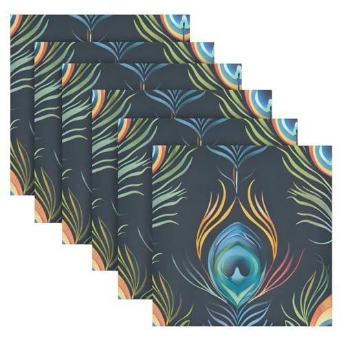 Servilletas de Tela Multicolor 20x20 in Pack x6 miniatura 2