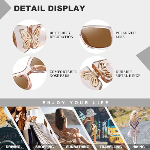 Image of HAOLOTA Polarized Sunglasses Men Women Designer Driving glasses Lightweight UV400 Protection